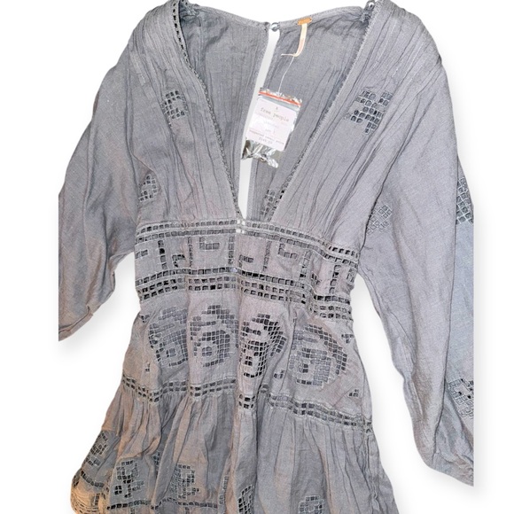 Free People Tea Time Embroidered Dress - Picture 3 of 3